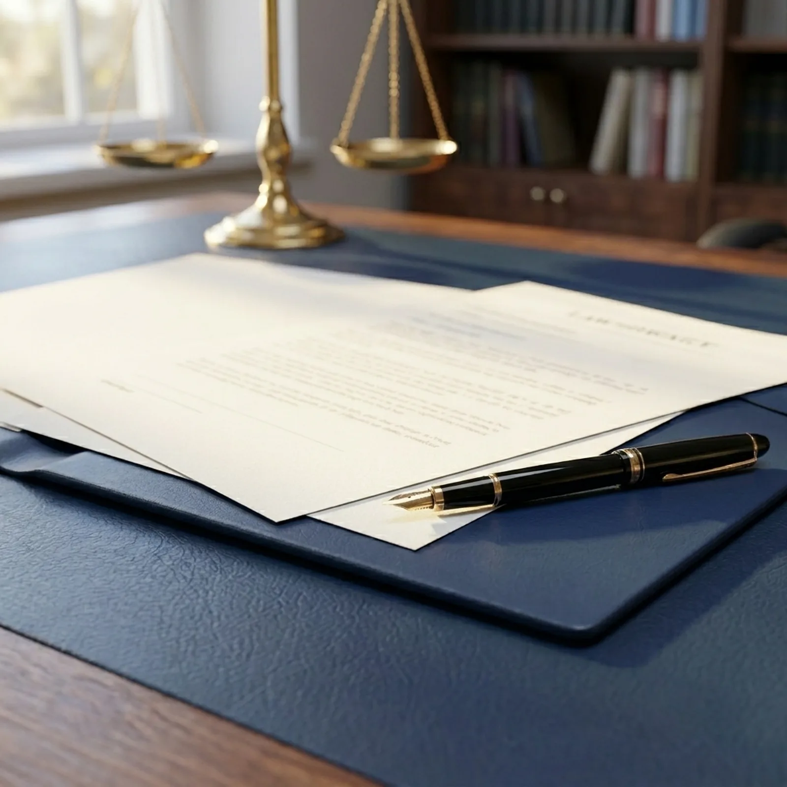 Legal documents prepared for review