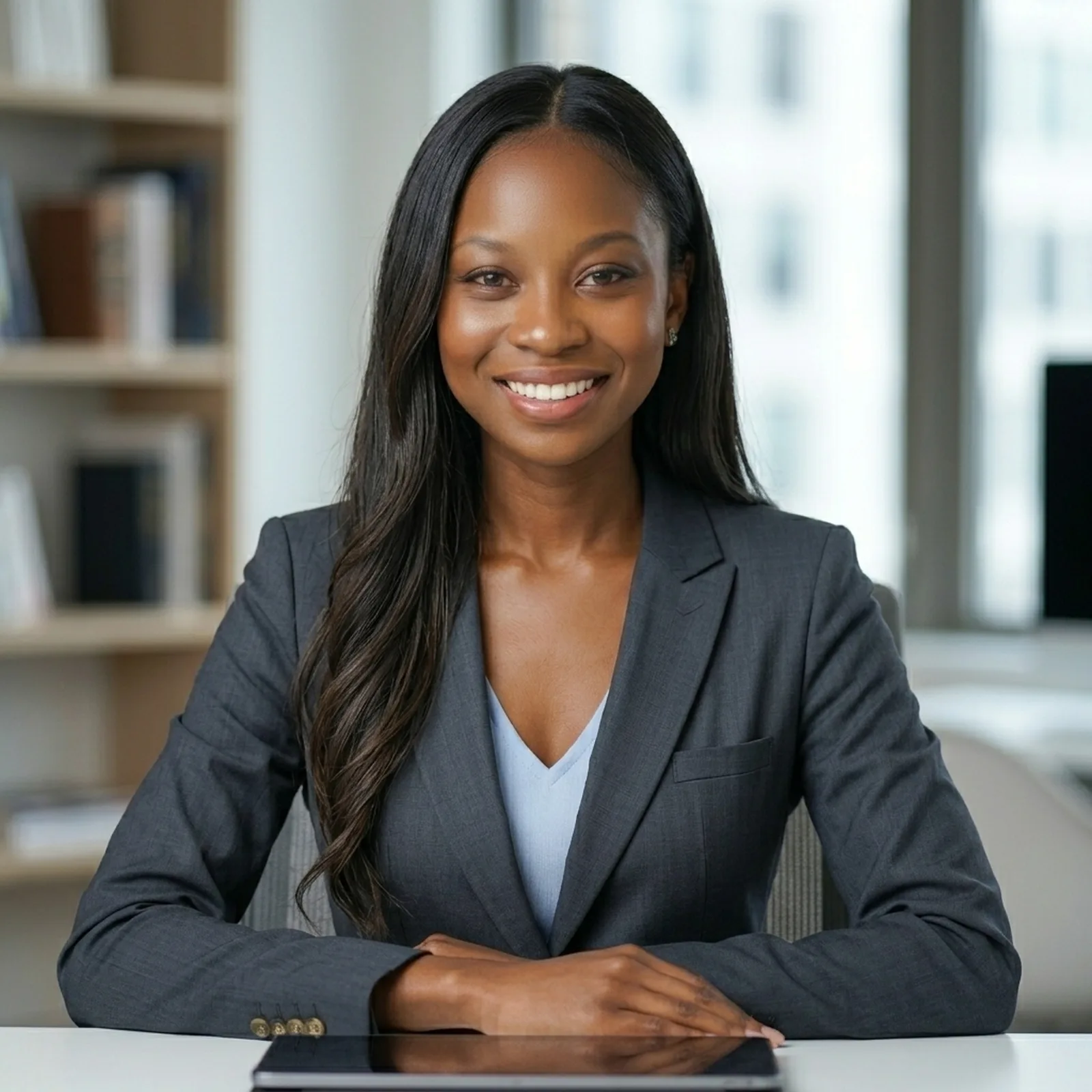 Lawyer discussing a matter with a client